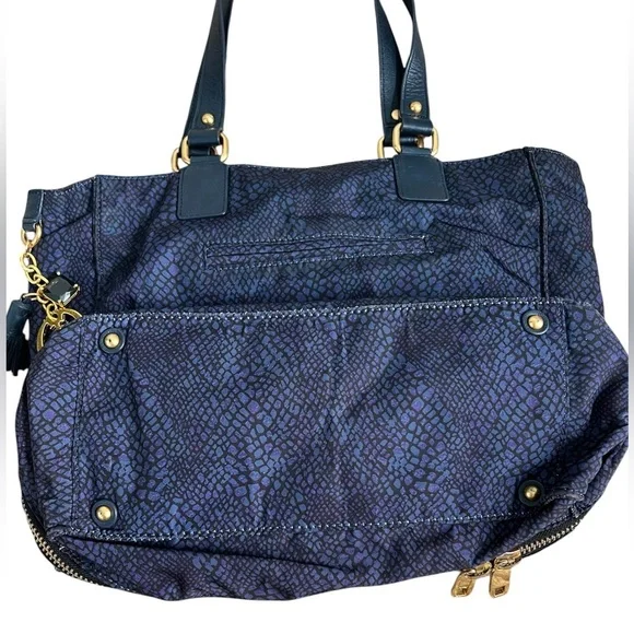 Juicy Couture Vintage Snake-Print Tote Bag Purse